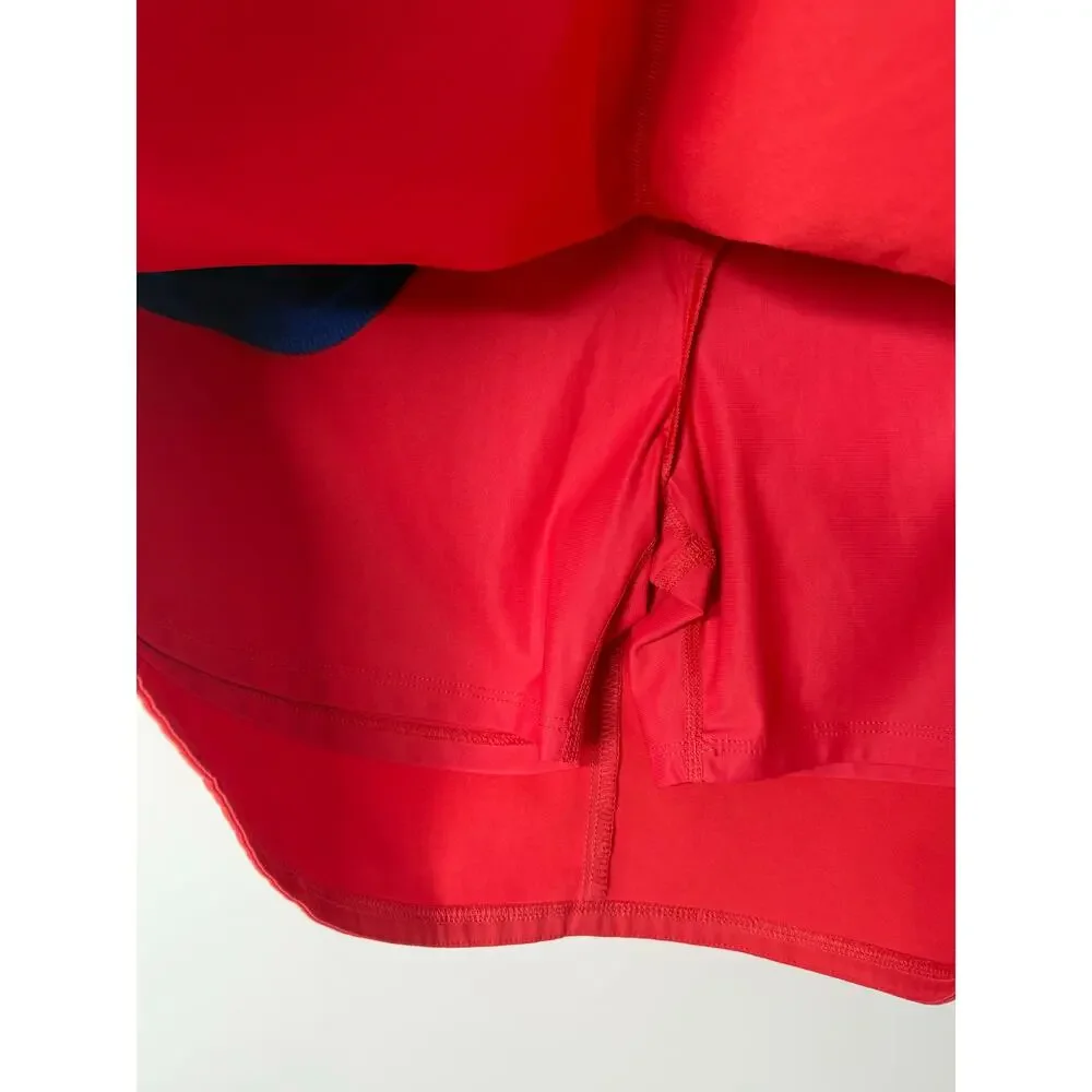 adidas Coral Golf Skort 8 Built-In Shorts Performance Stretch Athletic Skirt